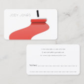 Carte De Visite Roller Brush Peinture Peintre Contact Client (Devant / Derrière)