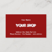 Carte De Visite Rollin désosse des hot rod (Dos)