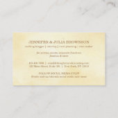 Carte De Visite Rolling Dough Bois Cutboard Boulangerie Gâteau (Dos)