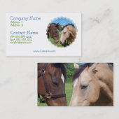 Carte de visite Romance de cheval (Devant / Derrière)
