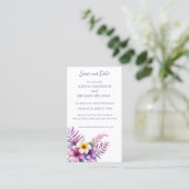 Carte De Visite Romance de l'île à l'aquarelle - Mariage - Étape à (Debout devant)