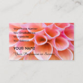 Carte De Visite Romance fleurie pour jardiniers et fleuristes (Dos)