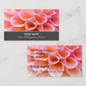 Carte De Visite Romance fleurie pour jardiniers et fleuristes (Devant / Derrière)