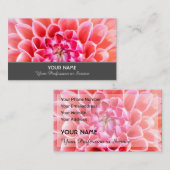 Carte De Visite Romance fleurie pour jardiniers et fleuristes (Devant / Derrière)