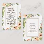 Carte De Visite Romans 5:5 L'église de l'amour de Dieu Circulaire  (Devant / Derrière)