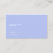 Carte De Visite Romantic Blush Rose Floral Water Reflection (Dos)