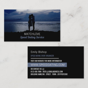 Carte De Visite Romantic Couple, Speed Dating Event Organisateur