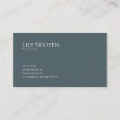 Carte De Visite Romantic Rose Floral and Starry Night Mountain (Dos)