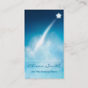 Carte De Visite Romantic Shooting star business card