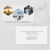 Carte De Visite Romantic Three Photos Wedding Photography  (Devant / Derrière)