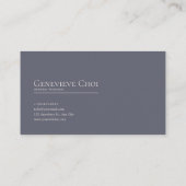 Carte De Visite Romantic Twilight Floral and Starry Mountain Lake  (Dos)