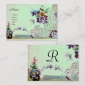 Carte De Visite ROMANTICA 2 Monogramme (Devant / Derrière)