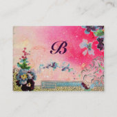 CARTE DE VISITE ROMANTICA 2 MONOGRAMME (Dos)