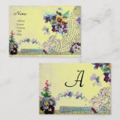 Carte De Visite ROMANTICA 2 Monogramme (Devant / Derrière)