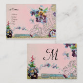 Carte De Visite ROMANTICA 2 Monogramme (Devant / Derrière)