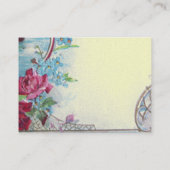 Carte De Visite ROMANTICA, papier métallique platine, argent (Dos)