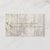 Carte De Visite Romantique Cherry Tree professionnel, Texture bois (Dos)