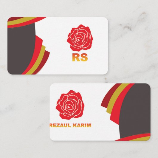 Carte de visite rond (Devant / Derrière)