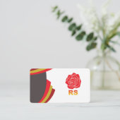 Carte de visite rond (Debout devant)