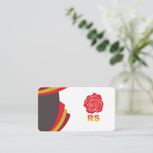 Carte de visite rond (Debout devant)