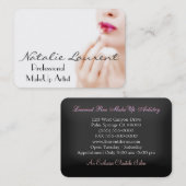 Carte De Visite Rond professionnel de maquilleur de Deprivale (Devant / Derrière)