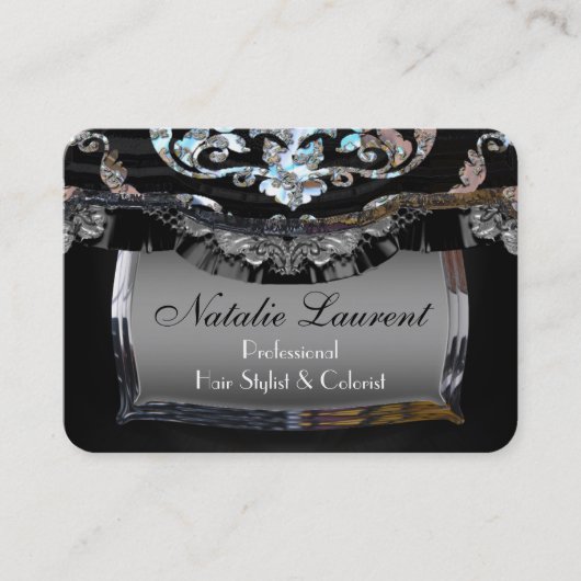 Carte De Visite Rond professionnel d'élégance de Sublte (Devant)