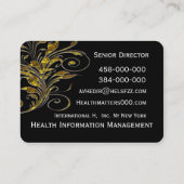 Carte De Visite Rond professionnel élégant de Harleath (Dos)