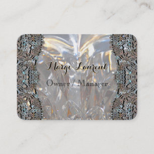 Carte De Visite Rond professionnel élégant de Soirée