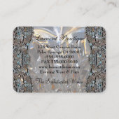 Carte De Visite Rond professionnel élégant de Soirée (Dos)