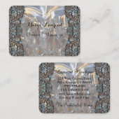 Carte De Visite Rond professionnel élégant de Soirée (Devant / Derrière)