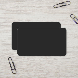 Carte de visite ronde noire étrange