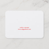 Carte de visite ronde pour professionnels de l'équ (Dos)