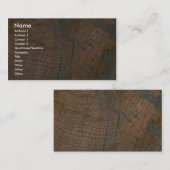 Carte De Visite Rondin, grain (Devant / Derrière)