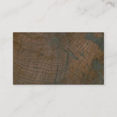Carte De Visite Rondin, grain (Dos)