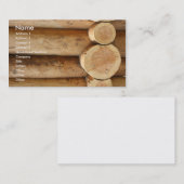 Carte De Visite Rondins d'arbre (Devant / Derrière)