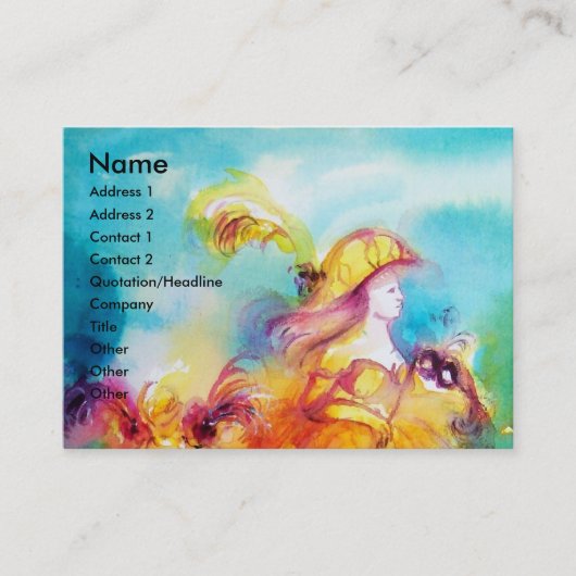 Carte De Visite RONDO IN LAGOON Arts de la scène, Costume Designer (Devant)