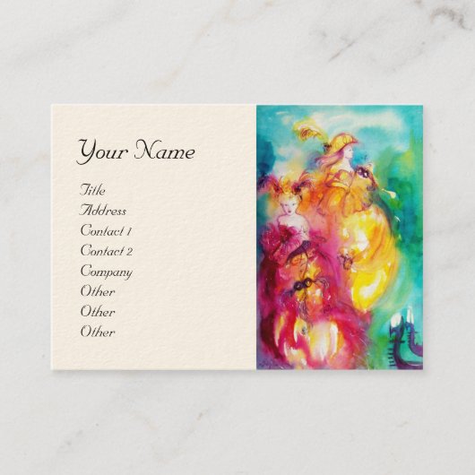 Carte De Visite RONDO IN LAGOON Arts de la scène, Costume Designer (Devant)