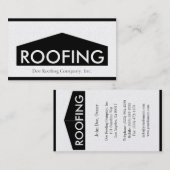 Carte De Visite Roofer/Roofing Company d'or (Devant / Derrière)