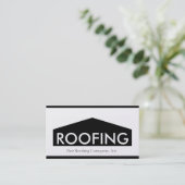 Carte De Visite Roofer/Roofing Company d'or (Debout devant)
