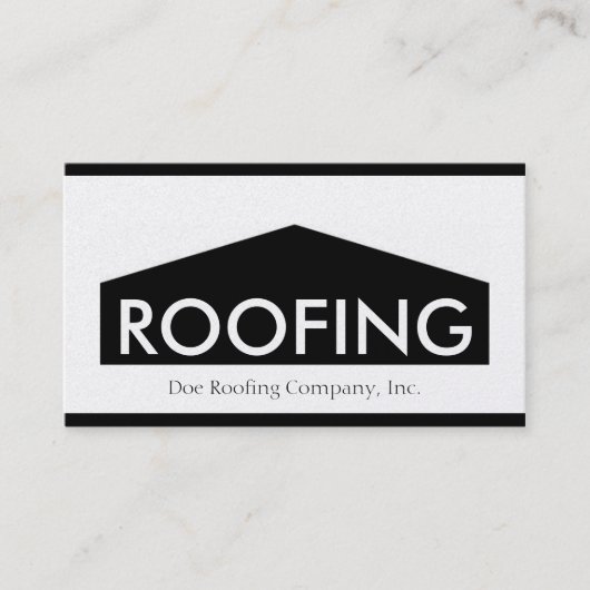 Carte De Visite Roofer/Roofing Company d'or (Devant)