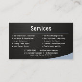 Carte De Visite Roofer Roofing Metallic (Dos)