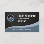 Carte De Visite Roofer Roofing Metallic (Devant)
