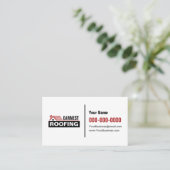 Carte De Visite Roofing Business Cards (Debout devant)