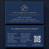 Carte De Visite Roofing Company Contractor QR Code
