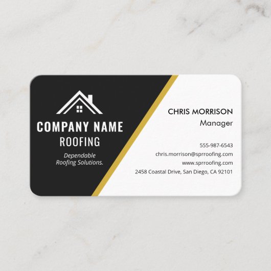 Carte De Visite Roofing Construction (Devant)