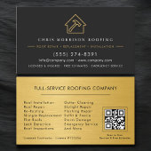 Carte De Visite Roofing Construction Services QR Code