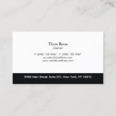 Carte De Visite Roofing Contractor Logo (Dos)