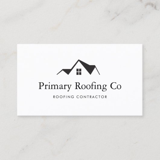 Carte De Visite Roofing Contractor Logo (Devant)