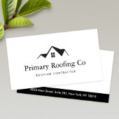 Carte De Visite Roofing Contractor Logo