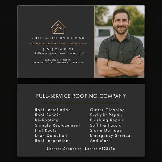 Carte De Visite Roofing Photo